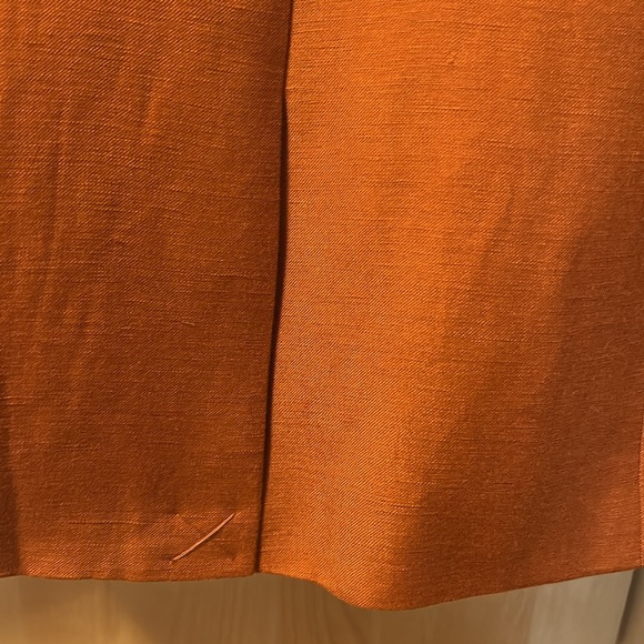 Calvin Klein Linen Ruched 3/4 Sleeve Blazer - Picture 9 of 13